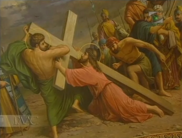 Симеон Киренеєць несе Хрест Ісуса